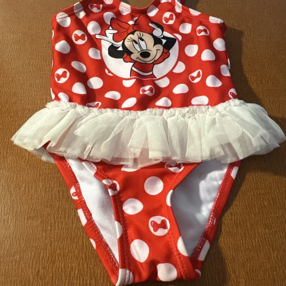 Disney Baby Minnie Mouse Swimsuit Size 12‎ months